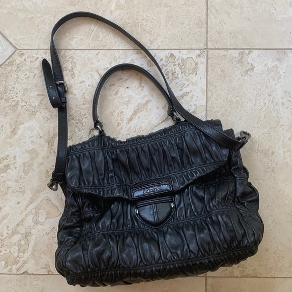 prada lambskin handbag